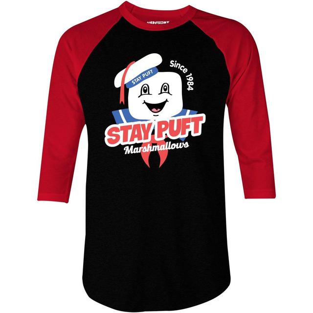 Stay Puft Marshmallow Man - 3/4 Sleeve Raglan T-Shirt Male Product Image