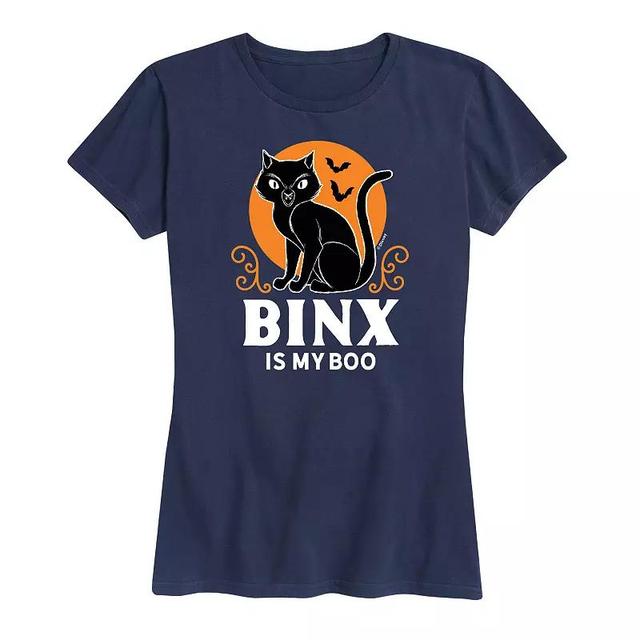 Disneys Hocus Pocus Womens Binx Is My Boo Graphic Tee, Girls Product Image