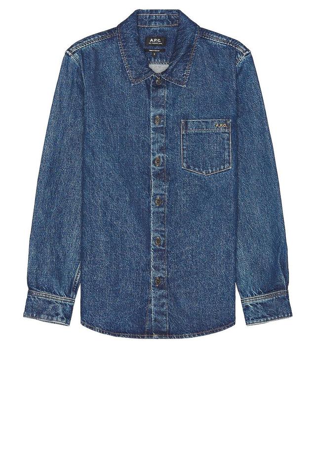 A.p.c. Surchemise Vittorio Stone Washed Denim Jacket Product Image