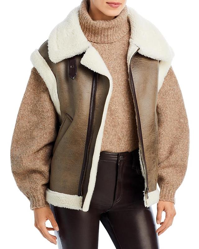 Apparis Luca Faux Shearling Aviator Vest Product Image