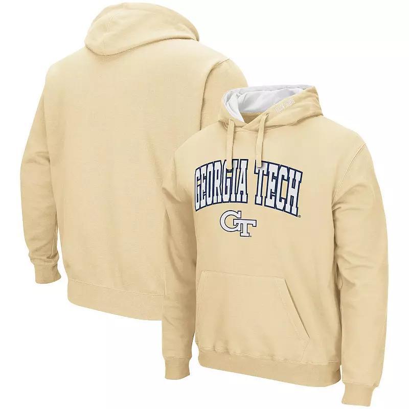 Mens Georgia Tech Jackets Arch and Logo Pullover Hoodie Product Image