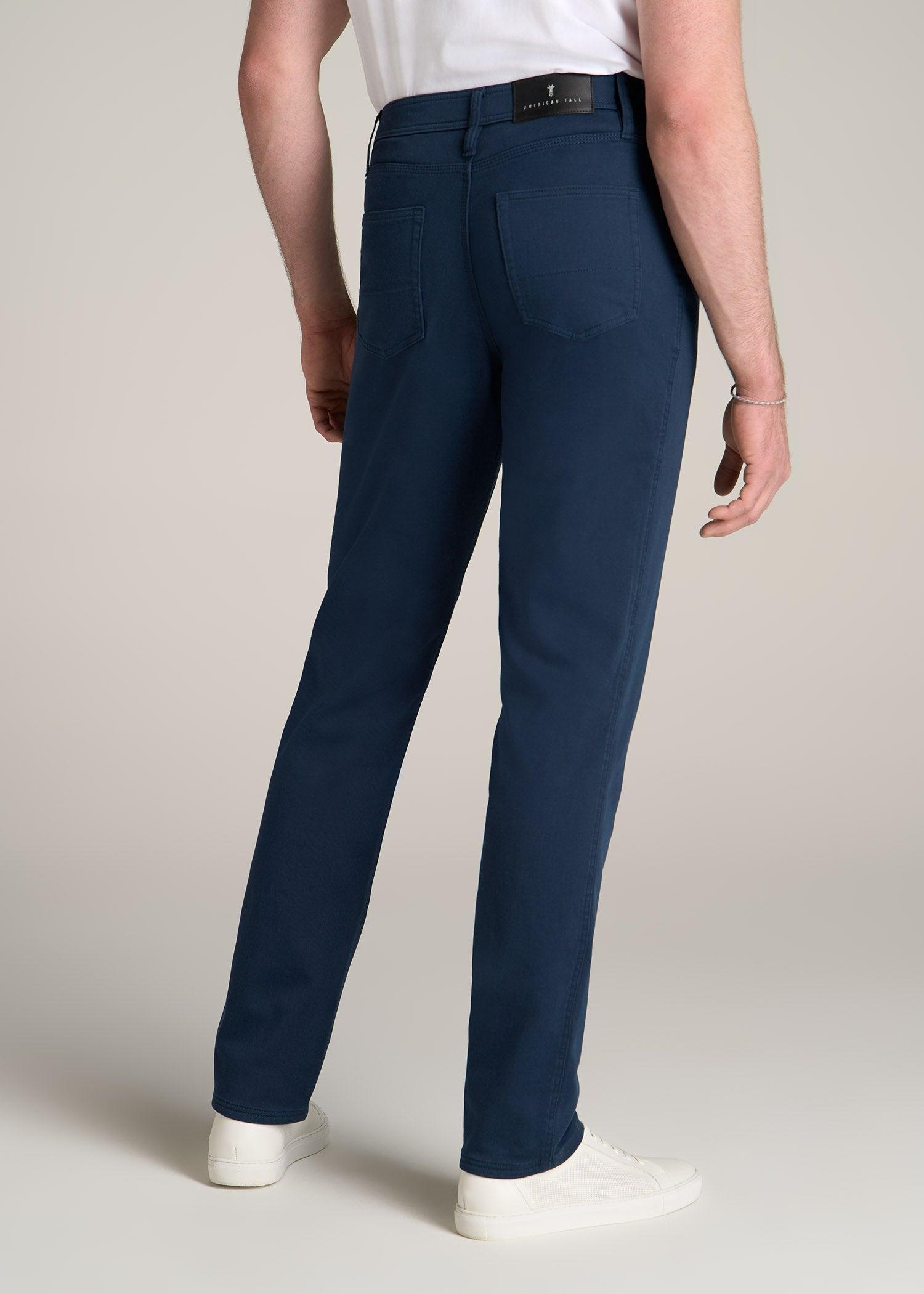 Everyday Comfort 5-Pocket TAPERED-FIT Pant for Tall Men in Marine Navy Male Product Image