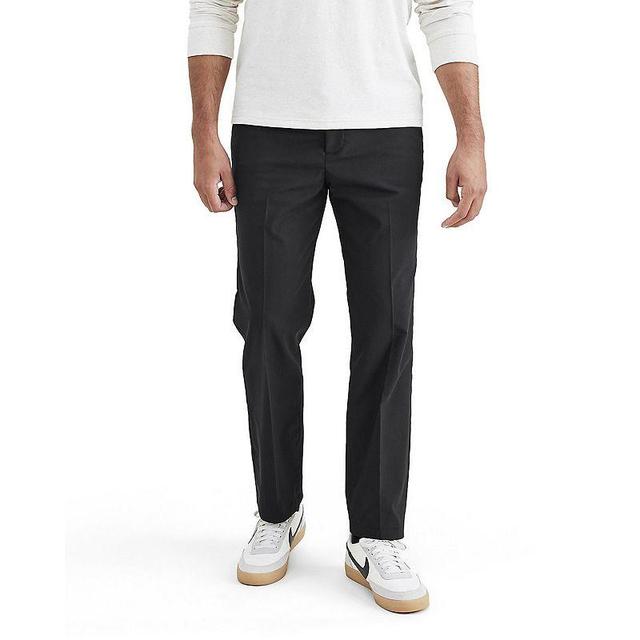 Mens Dockers Signature Go Khaki Straight Pants Black Product Image