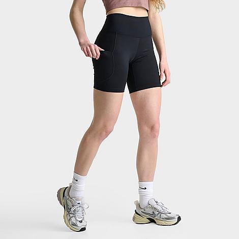 Womens Nike One 8-in. High-Waisted Pocketed Biker Shorts product image