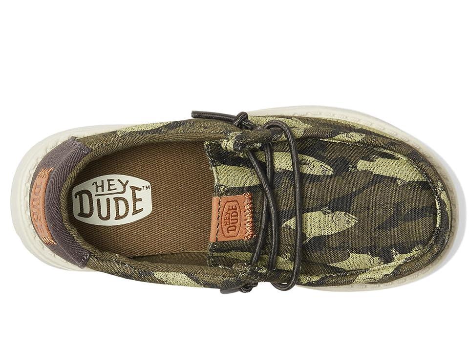 Hey Dude Kids Wally Fish Camo (Toddler) Men's Shoes Product Image