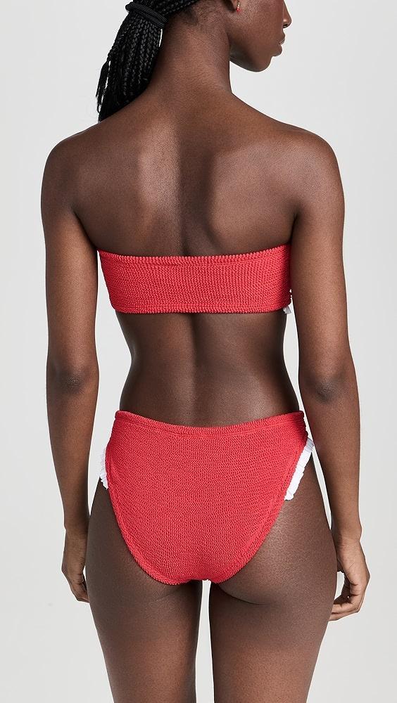 Hunza G Tracey Frill Bikini Set | Shopbop Product Image