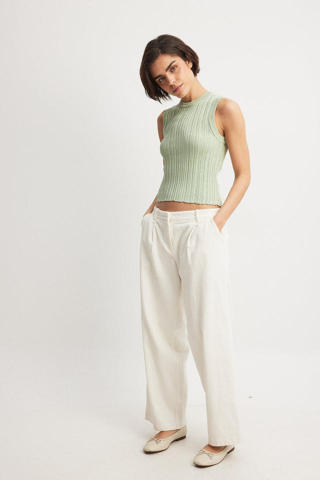 Cord Loose Low Waist Pants Product Image