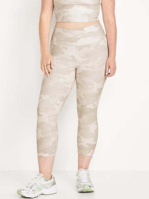 High-Waisted PowerSoft Crop Leggings Product Image