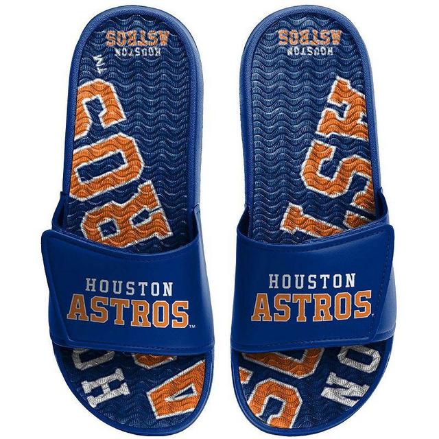 Youth FOCO Houston Astros Gel Slide Sandals, Kids Unisex Product Image