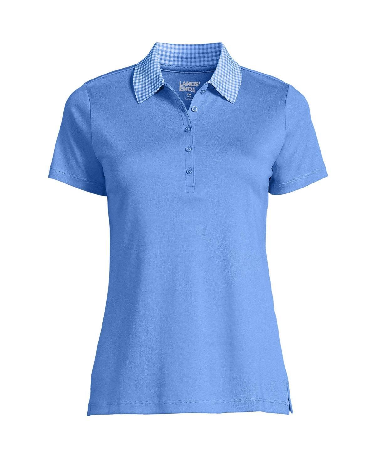 Womens Lands End Supima Cotton Polo Shirt Product Image