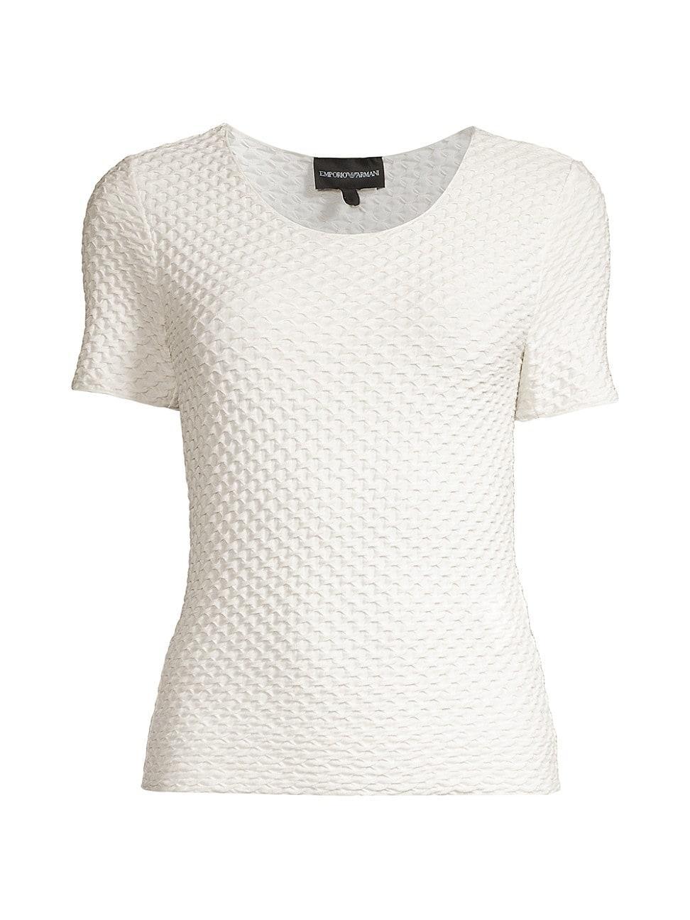 Womens Textured Jersey Pullover T-Shirt product image