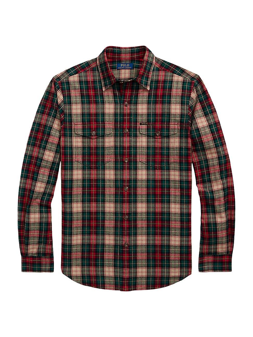 Mens Plaid Oxford Shirt Product Image