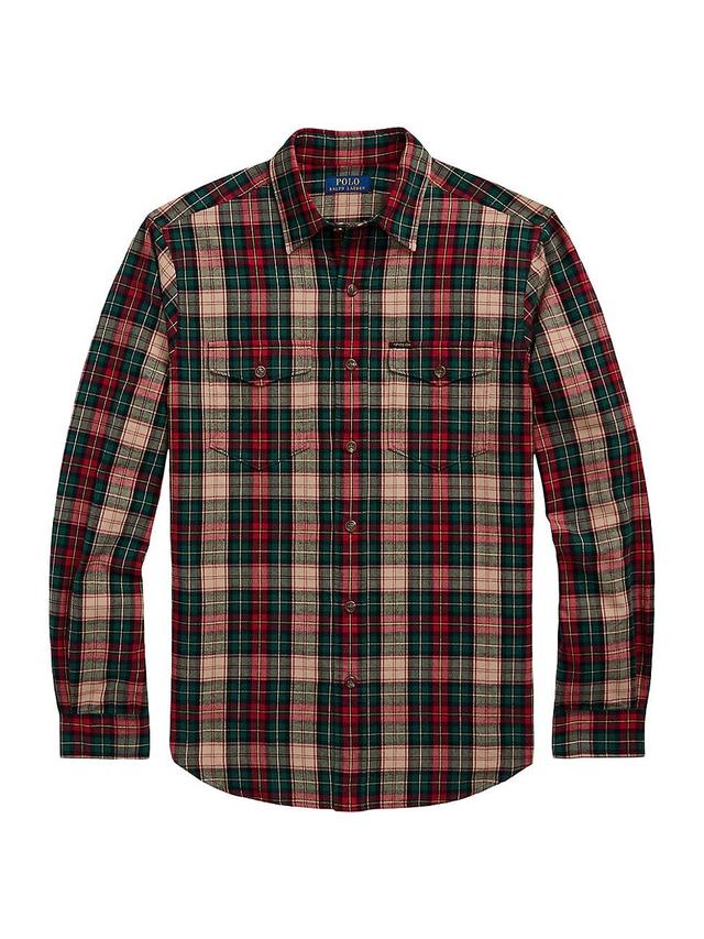 Mens Plaid Oxford Shirt Product Image