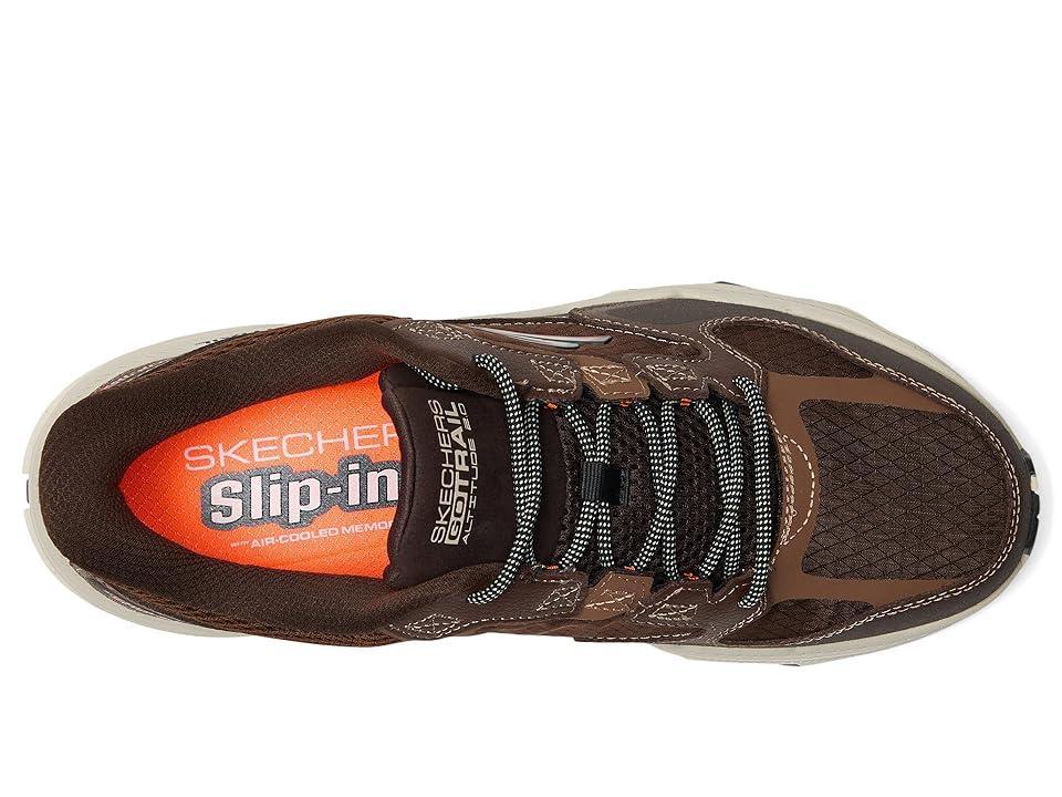 SKECHERS Skechers Hands Free Slip-ins: Go Run Trail Altitude 2.0 (Brown/Orange) Men's Shoes Product Image