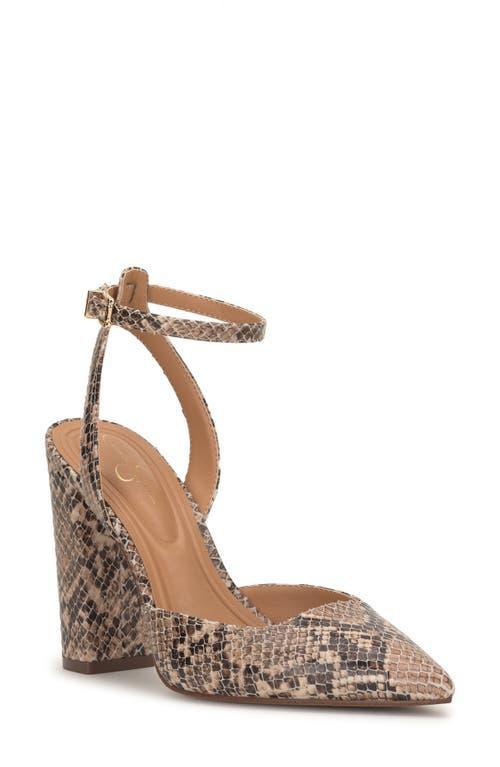 Jessica Simpson Nazela Pointed Toe Ankle Strap Pump Product Image