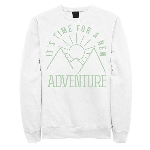 Mens Its Time For A New Adventure Line Art Sweatshirt Product Image