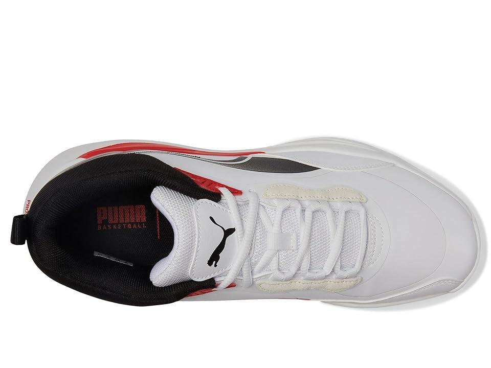 PUMA Playmaker Pro Plus (PUMA White/For All Time Red) Men's Shoes Product Image