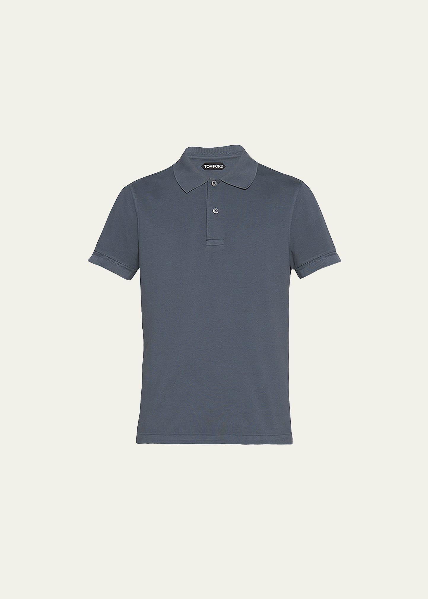 Mens Cotton Pique Polo Shirt Product Image