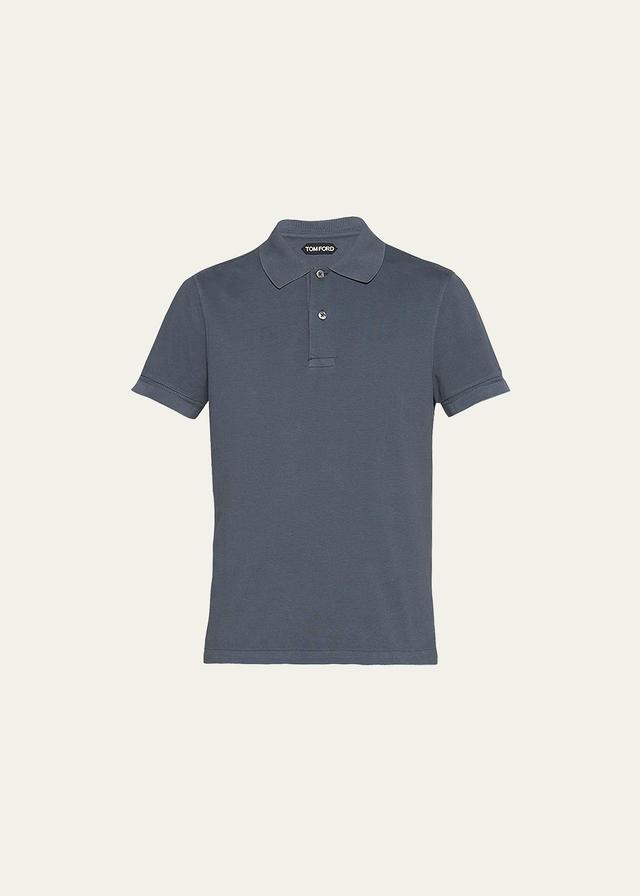 TOM FORD Short Sleeve Cotton Piqu Polo Product Image