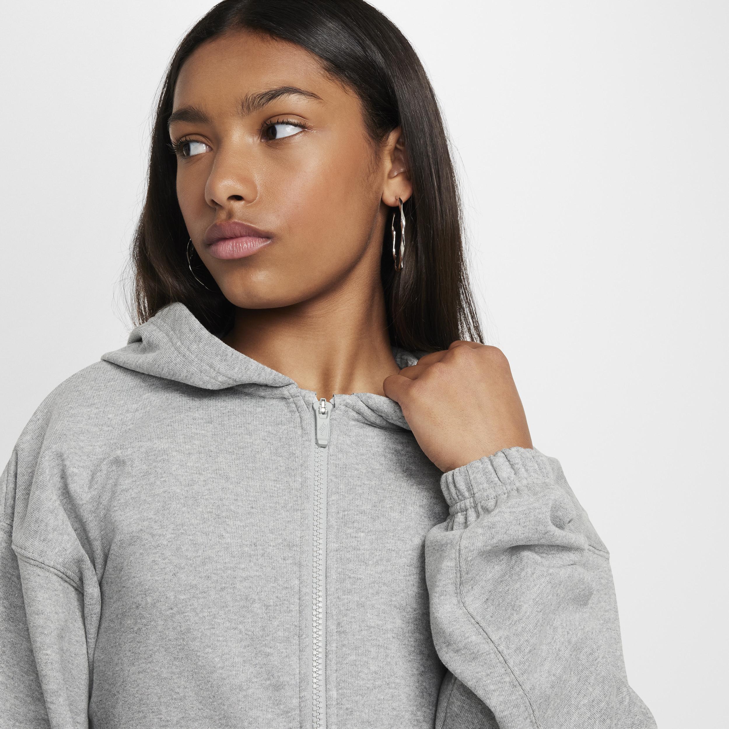 Women's Nike Sportswear Girls' Dri-FIT Oversized Fleece Hoodie Product Image