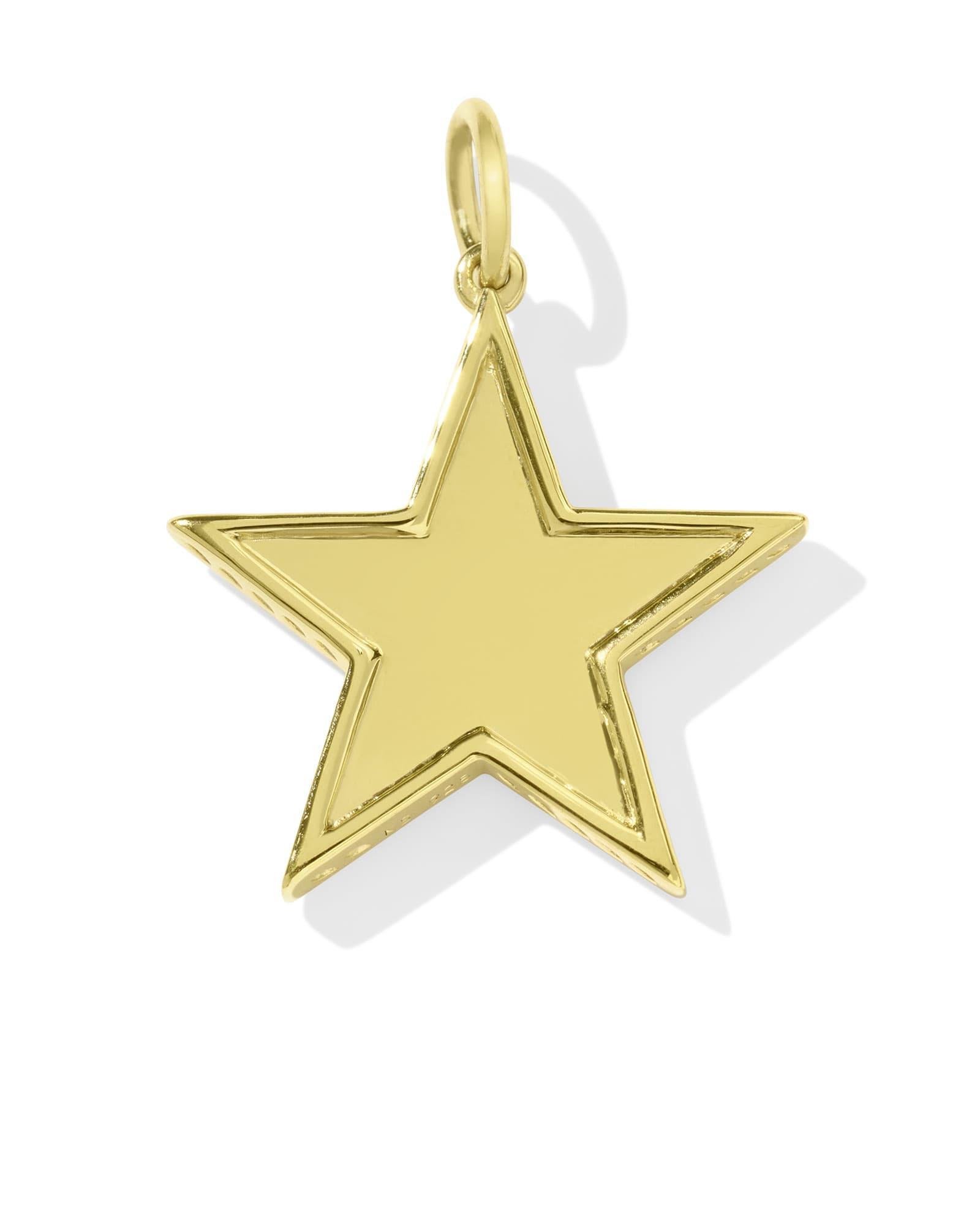 Large Star Charm in 18k Gold Vermeil Product Image