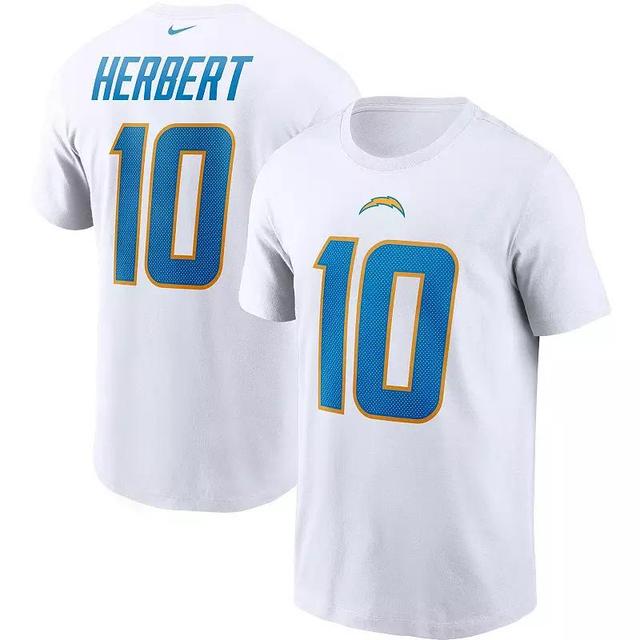 Mens Nike Justin Herbert Los Angeles Chargers Name & Number T-Shirt Product Image