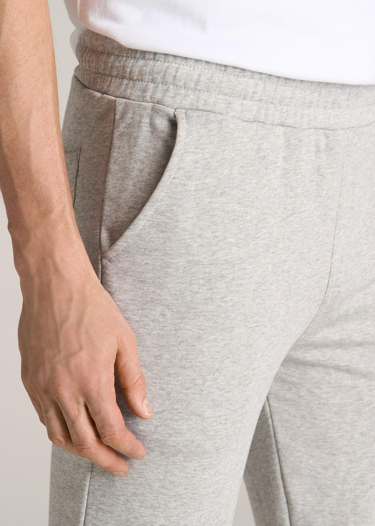 Wearever French Terry Sweatpants for Tall Men in Grey Mix Male Product Image