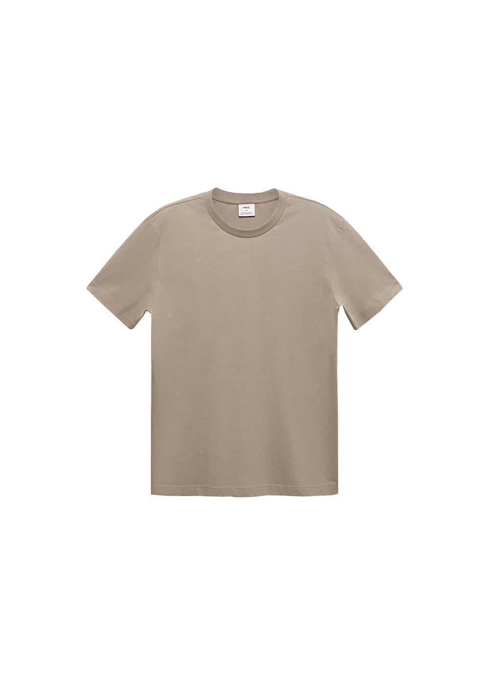 MANGO MAN - Basic cotton stretch T-shirt khakiMen Product Image