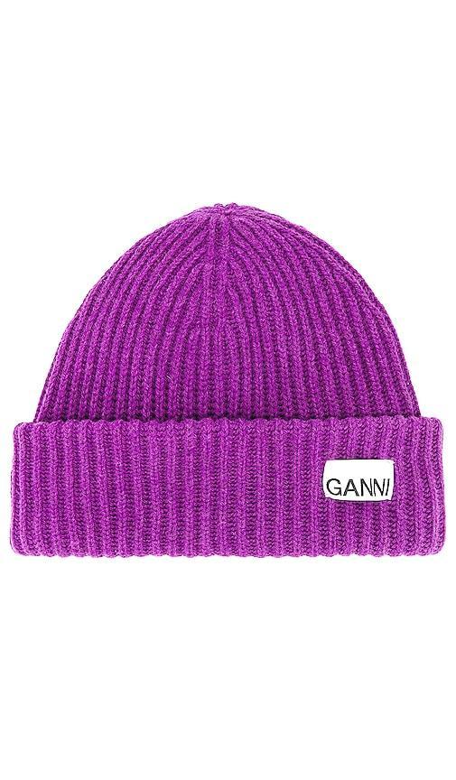 Womens Rib-Knit Wool-Blend Beanie Product Image