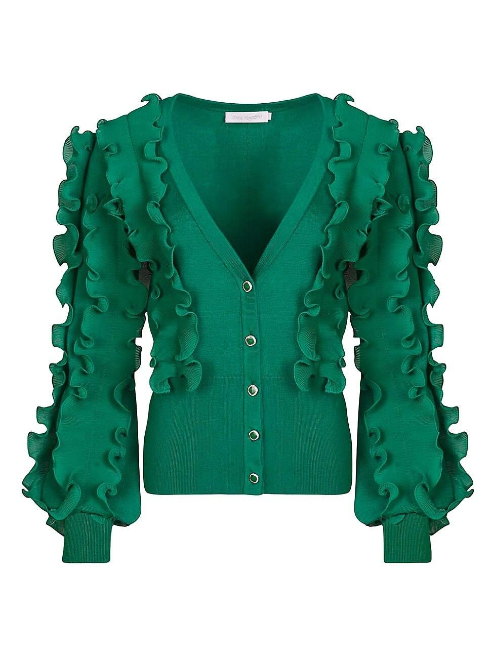 Womens Ciline Ruffled Cardigan Product Image