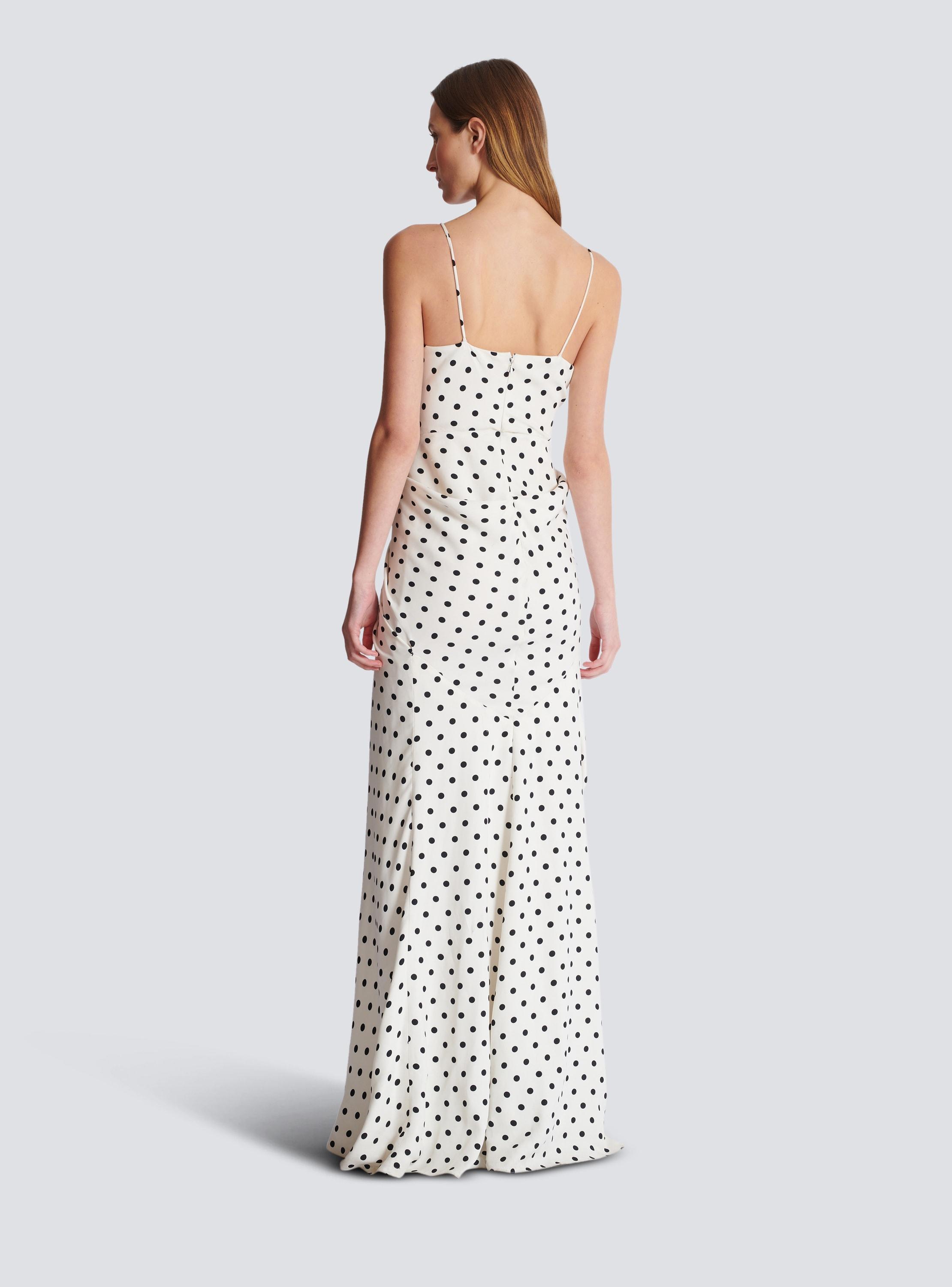 Polka Dots printed maxi dress Product Image