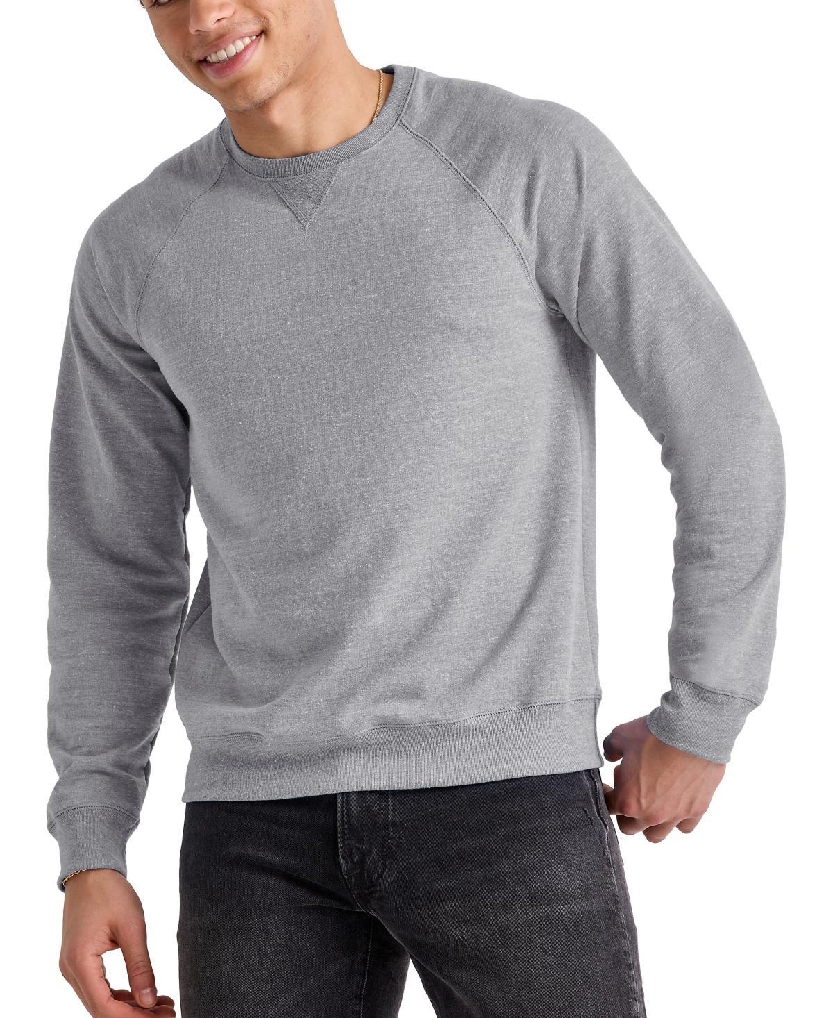 Hanes Original Mens Triblend French Terry Crewneck Sweatshirt Product Image