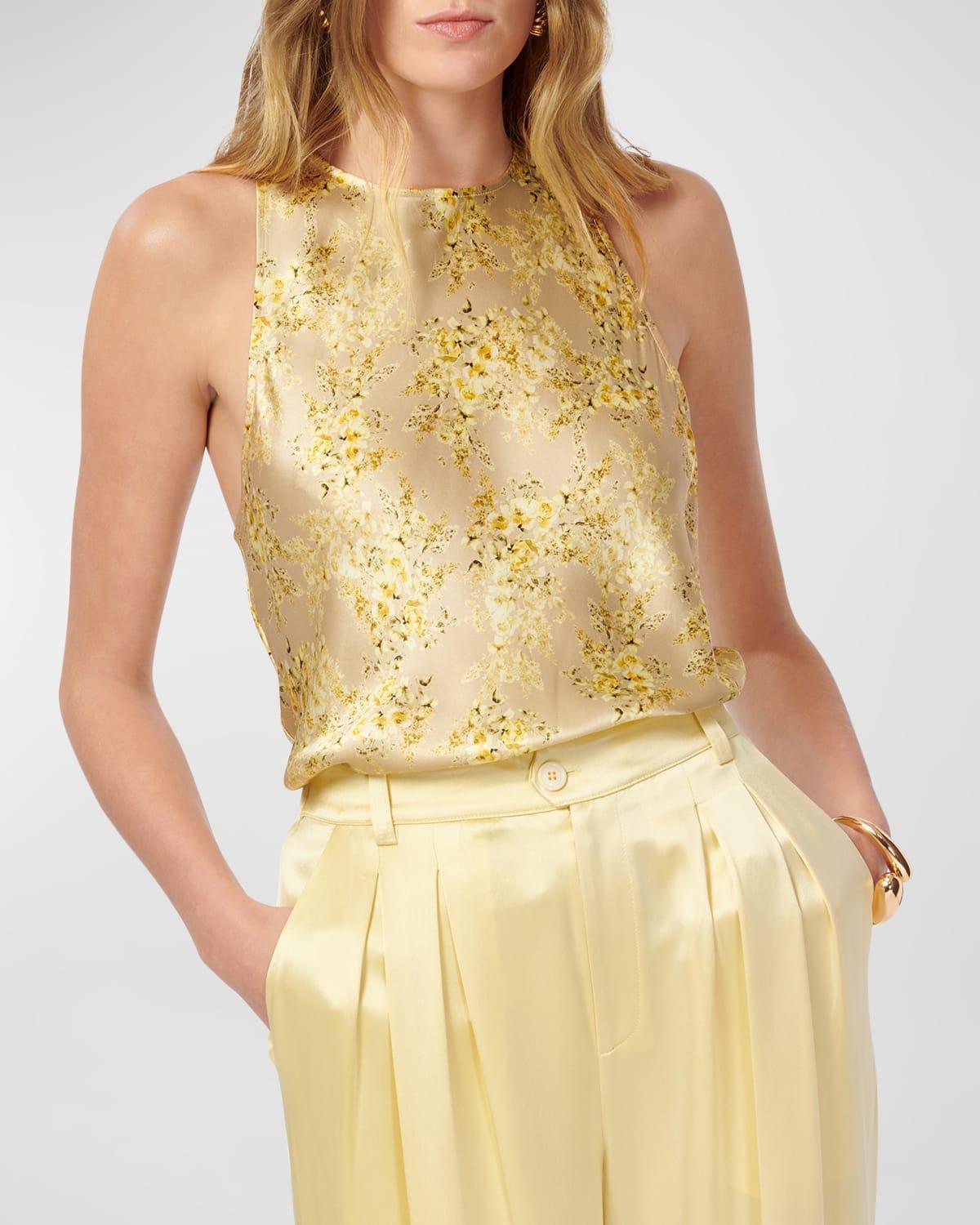 CAMI NYC Floriana Racerback Silk Tank Product Image