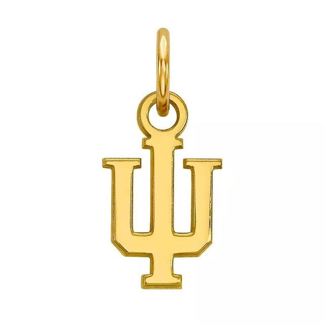 LogoArt Sterling Silver 14K Gold Plated Indiana Hoosiers Pendant, Womens Product Image