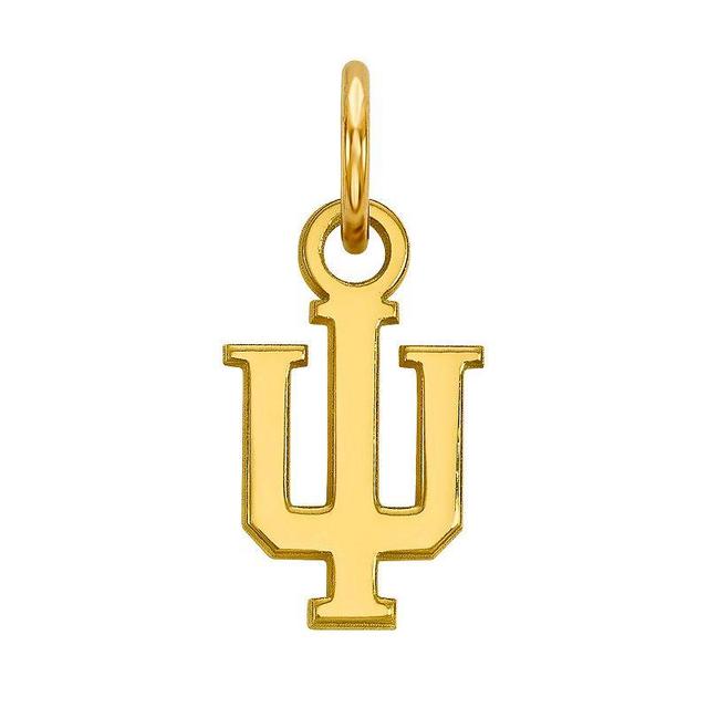 LogoArt Sterling Silver 14K Gold Plated Indiana Hoosiers Pendant, Womens Product Image