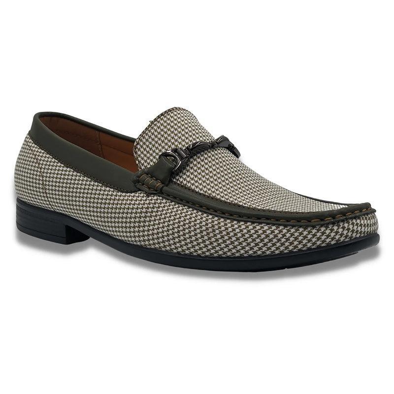 Olive Houndstooth Loafer Product Image