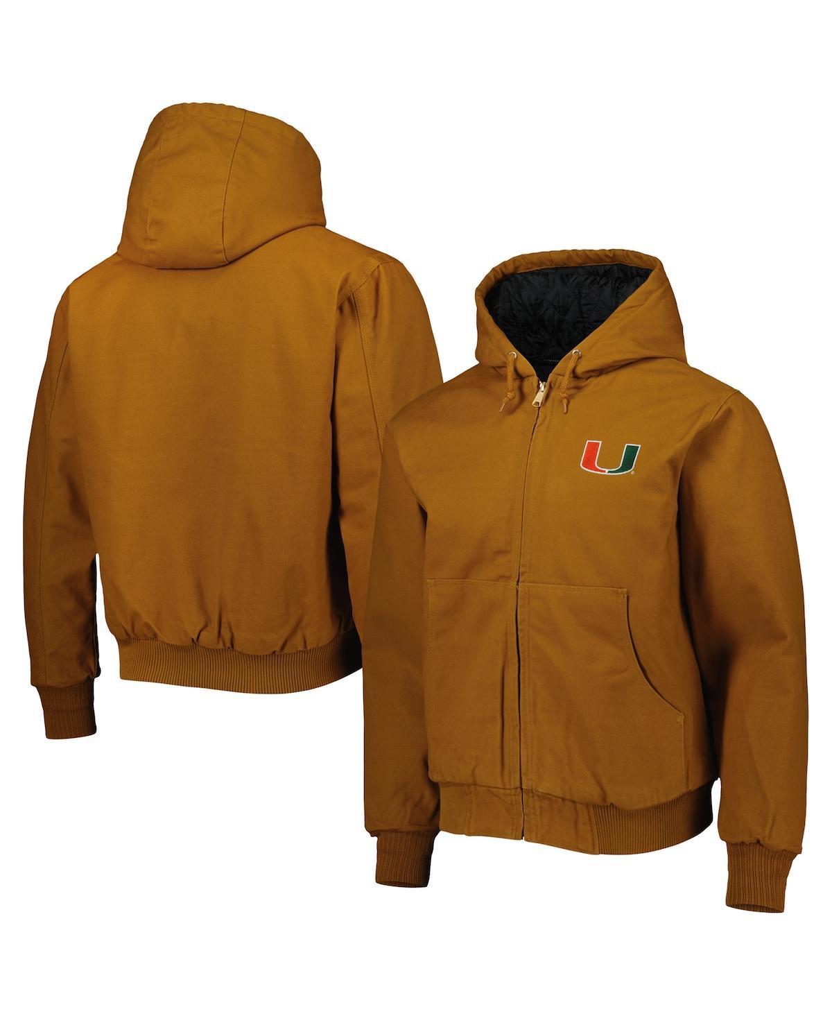 Mens Dunbrooke Tan Miami Hurricanes Dakota Full-Zip Hoodie Jacket Product Image