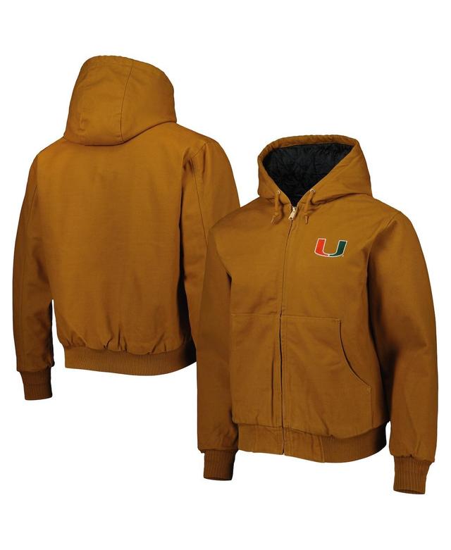 Mens Dunbrooke Tan Miami Hurricanes Dakota Full-Zip Hoodie Product Image