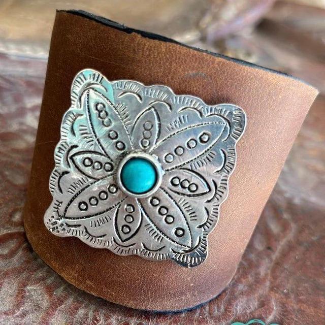 Gone Western Leather Cuff Bracelet Product Image