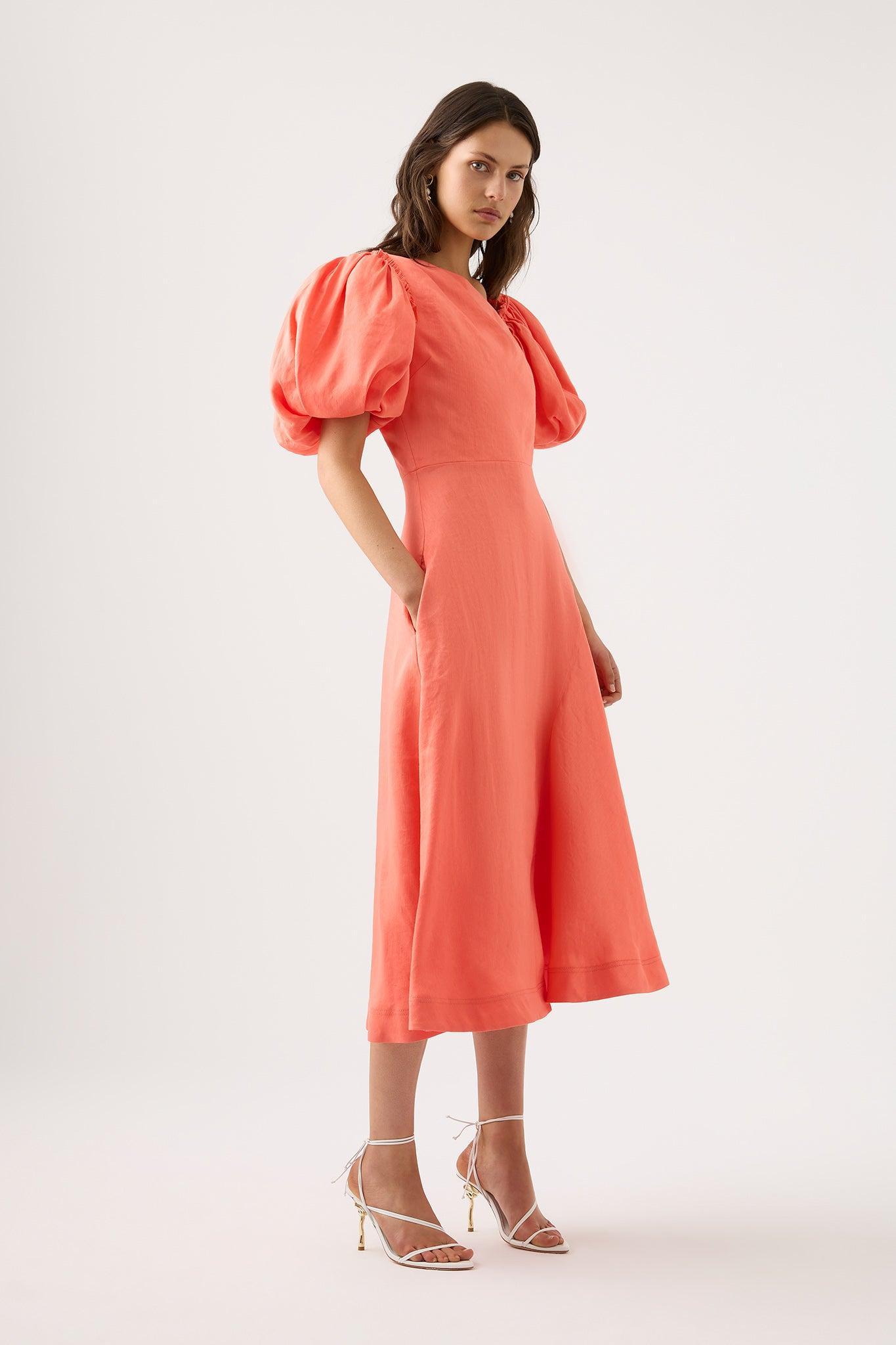 Maia Off Shoulder Midi Dress Product Image