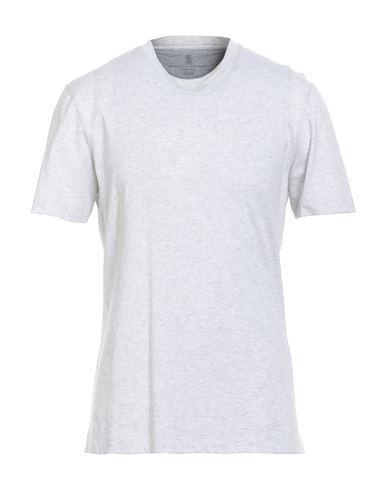 BRUNELLO CUCINELLI Man T-shirt Light Grey Size 3xl Cotton Product Image