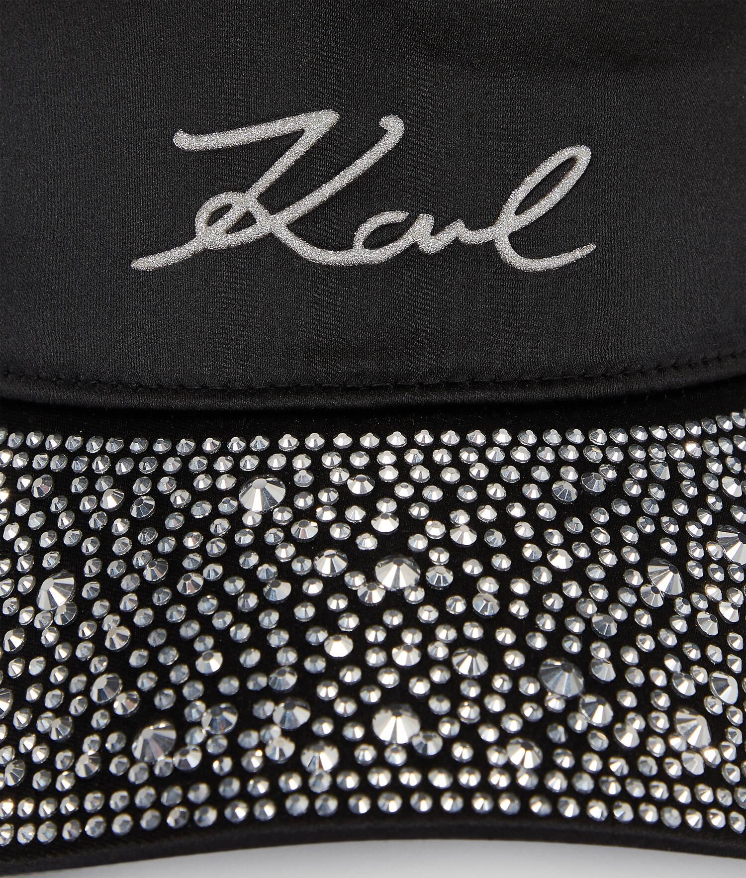 K/SIGNATURE RHINESTONE-VISOR CAP Product Image