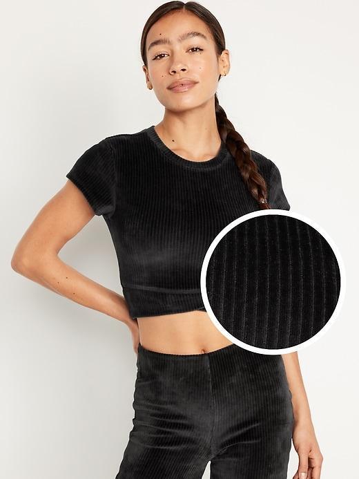 Ultra-Crop Velour Performance Top product image