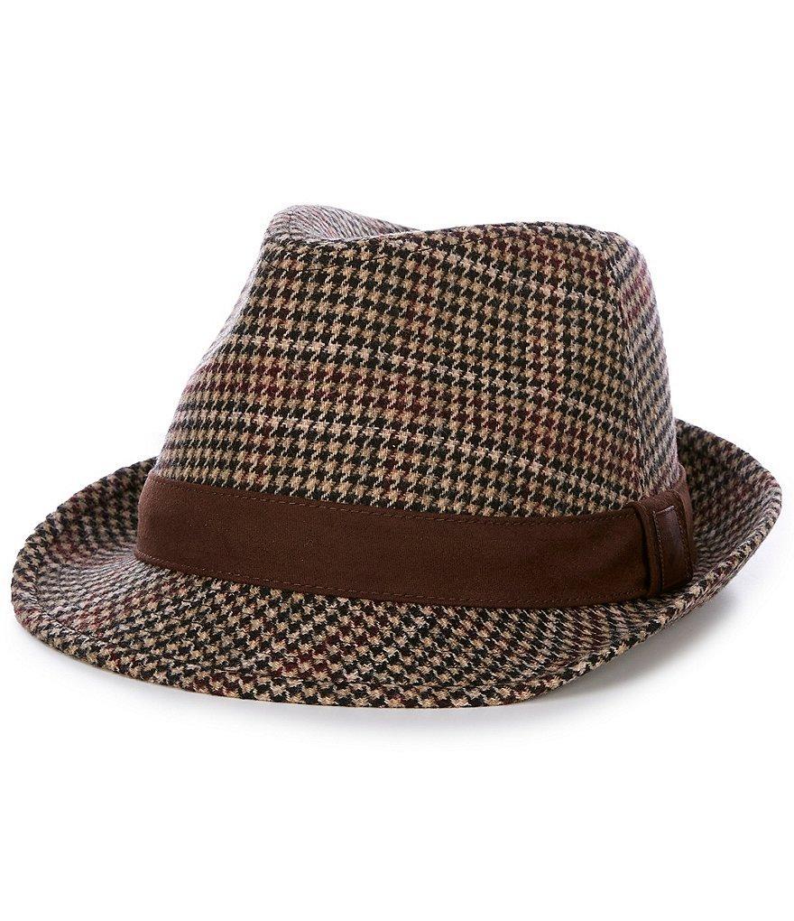 Cremieux Blue Label Houndstooth Fedora Hat Product Image