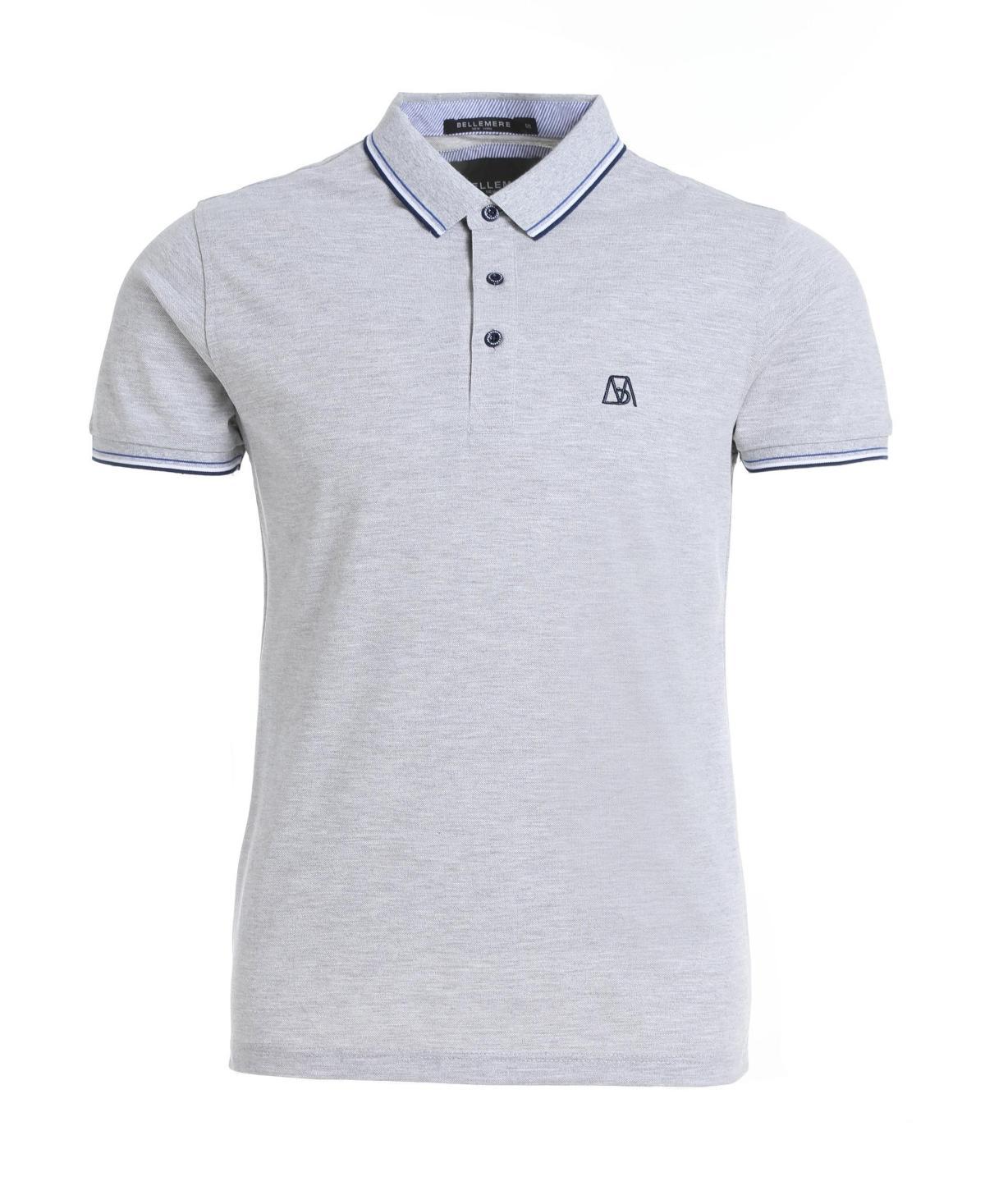 Bellemere Mens Silk Cotton Polo Shirt Product Image