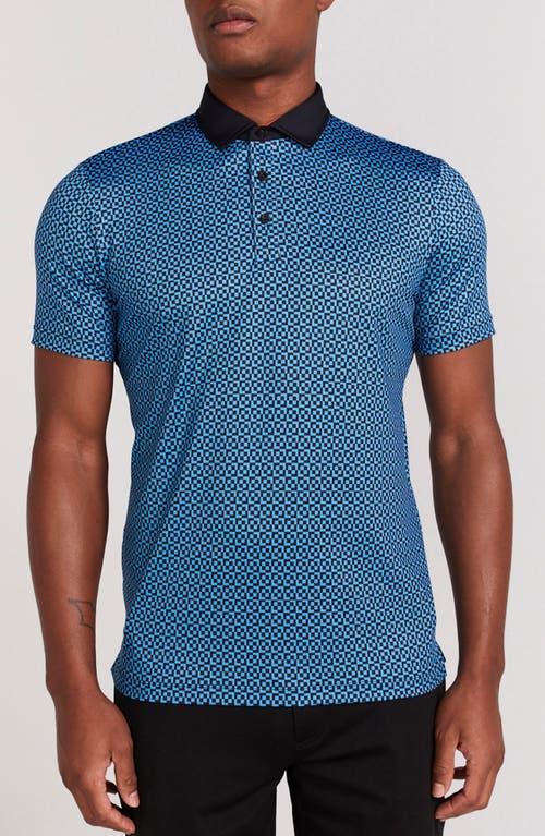 Redvanly Blake Geo Print Polo Product Image