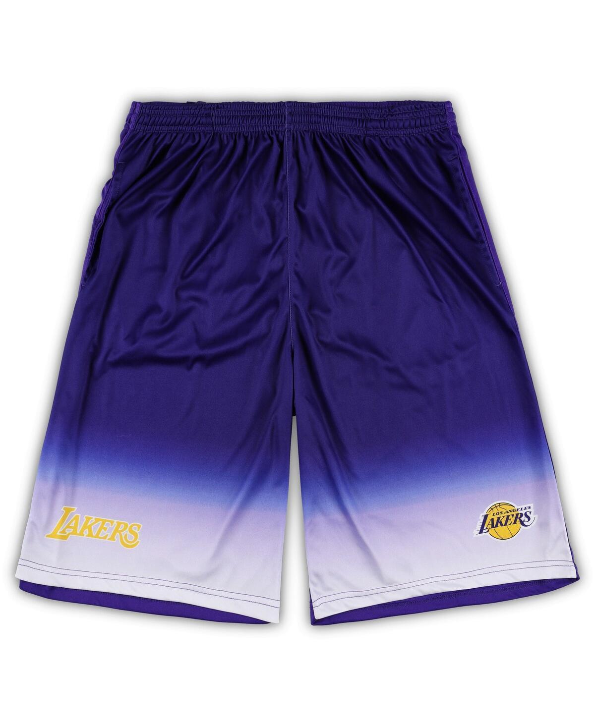 Mens Fanatics Branded Los Angeles Lakers Big & Tall Fadeaway Shorts Product Image