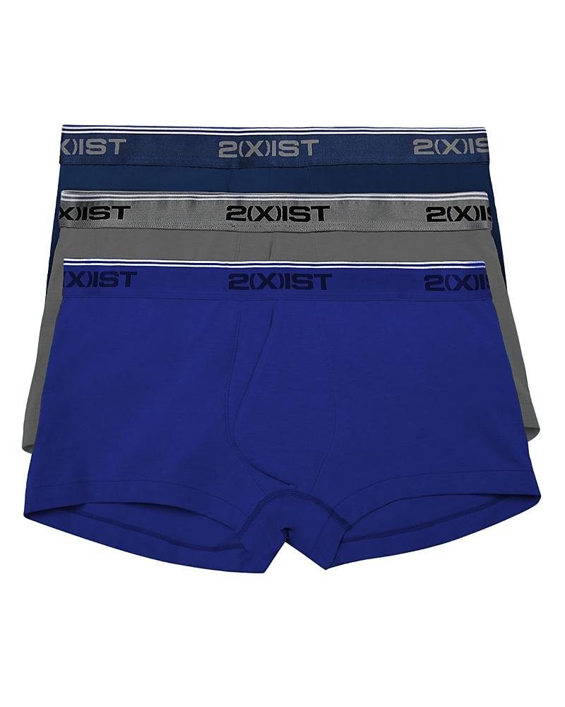 Mens 3-Pack Stretch Cotton No-Show Trunks Product Image