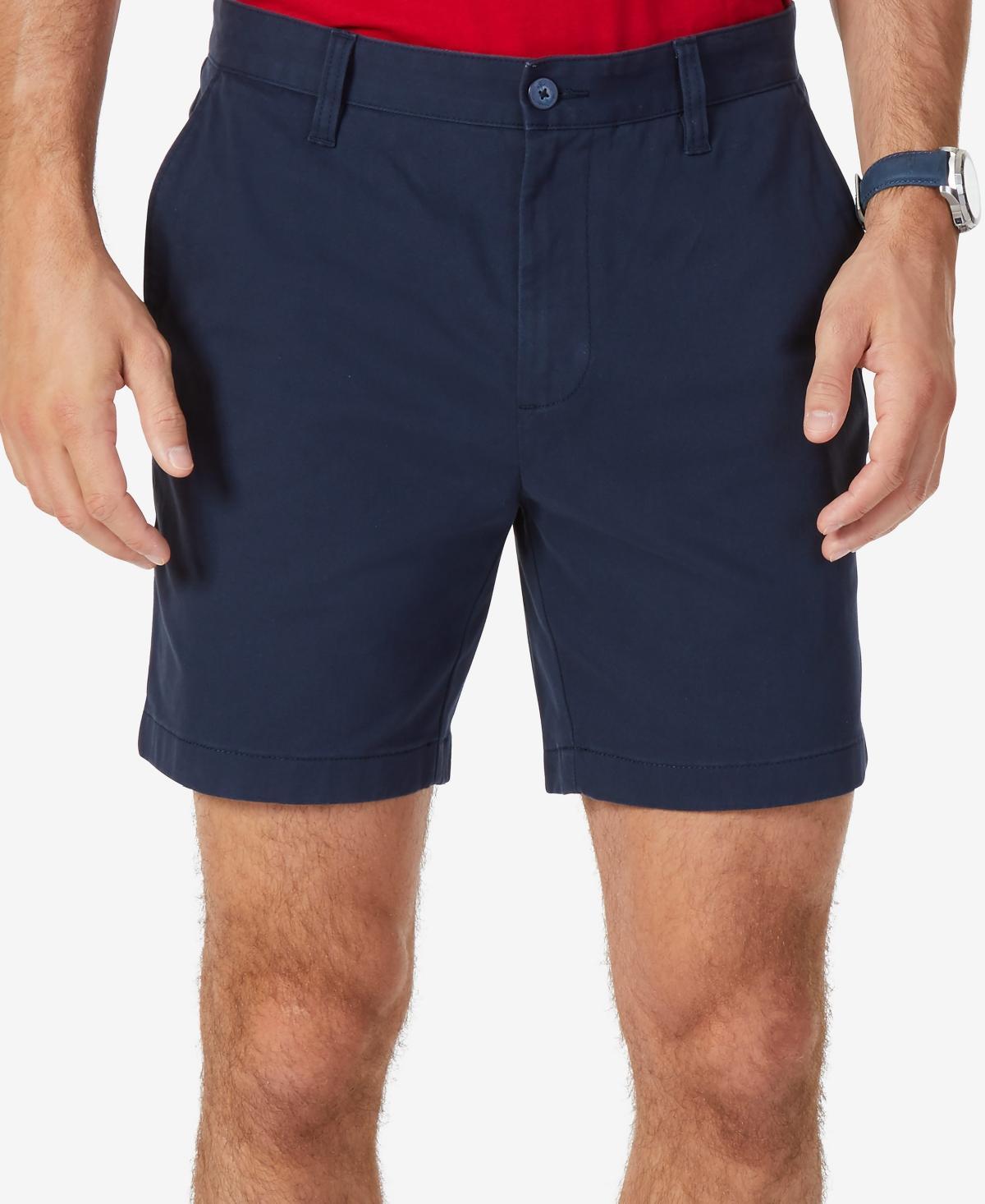 Nautica Stretch Twill Classic Fit Performance Deck Shorts (True Navy) Men's Shorts Product Image