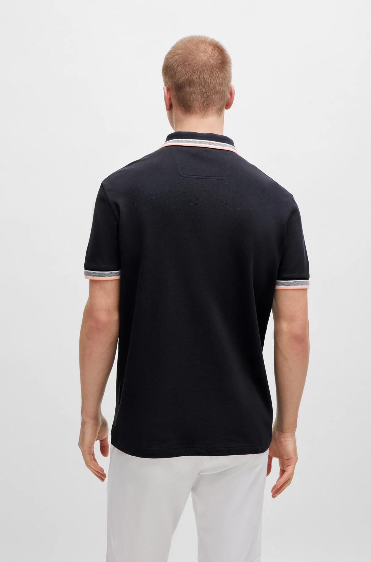 BOSS Paddy Polo with Contrast Logo Details Male Product Image